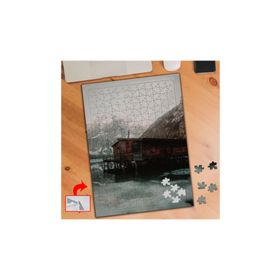 A0177 Ahşap Deniz Kenarı Ev 240 Parça Puzzle Yapboz Tablo