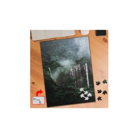 A0202 Dağlardaki Şelale Ağaçlar 240 Parça Puzzle Yapboz Tablo