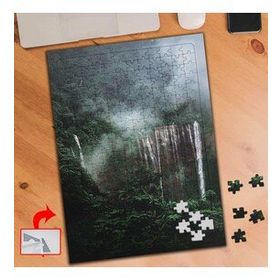 A0202 Dağlardaki Şelale Ağaçlar 240 Parça Puzzle Yapboz Tablo