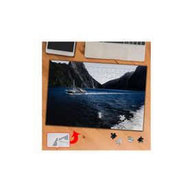 A0231 Tekne Deniz Dağ Manzara 240 Parça Puzzle Yapboz Tablo