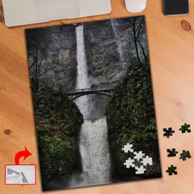 A031 Köprü Şelale Dağlar 240 Parça Puzzle Yapboz Tablo