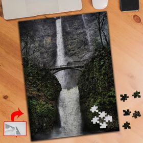 A031 Köprü Şelale Dağlar 240 Parça Puzzle Yapboz Tablo
