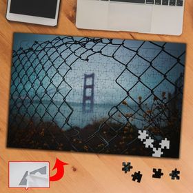 A0321 Golden Gate Köprüsü Ve Çitler 240 Parça Puzzle Yapboz Tablo