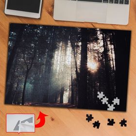 A0331 Orman Güneş Işığı Ağaçlar 240 Parça Puzzle Yapboz Tablo