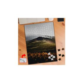 A0734 Sisli Gökyüzü Dağ Çiçekler 240 Parça Puzzle Yapboz Tablo