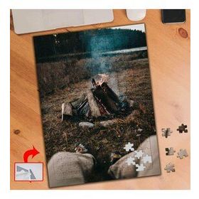 A0827 Kamp Ateş Manzara Doğa 240 Parça Puzzle Yapboz Tablo
