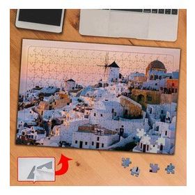 A087 Yunanistan Evleri Gezi Tatil 240 Parça Puzzle Yapboz Tablo