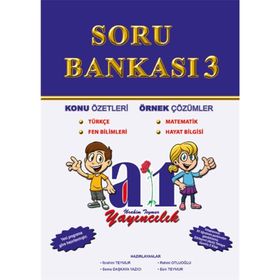 A1 Yayınları 3. Sınıf Tüm Dersler Soru Bankası Kitabı