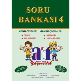 A1 Yayınları 4. Sınıf Tüm Dersler Soru Bankası Kitabı
