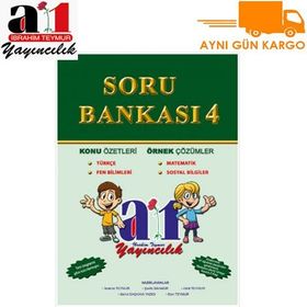 A1 Yayınları 4. Sınıf Tüm Dersler Soru Bankası Kitabı