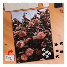 A1182 Pembe Güller Dal Bitki Doğa 240 Parça Puzzle Yapboz Tablo