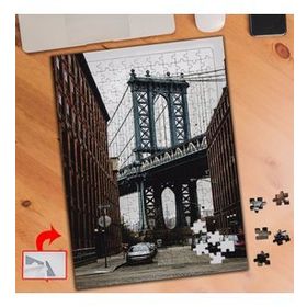 A1356 New York Brooklyn Köprüsü 240 Parça Puzzle Yapboz Tablo