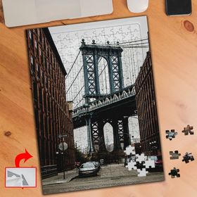 A1356 New York Brooklyn Köprüsü 240 Parça Puzzle Yapboz Tablo