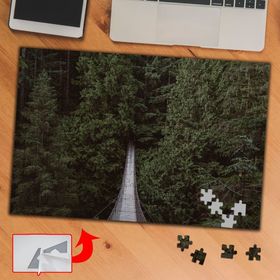 A144 Ağaçlı Köprü Yolu Bitki 240 Parça Puzzle Yapboz Tablo