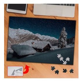 A158 Kar Kaplı Ova Bölge Doğa 240 Parça Puzzle Yapboz Tablo