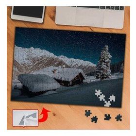 A158 Kar Kaplı Ova Bölge Doğa 240 Parça Puzzle Yapboz Tablo