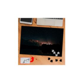 A1718 Dağ Ardındaki Işık Yıldızlar 240 Parça Puzzle Yapboz Tablo