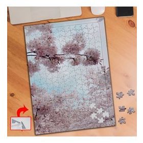 A181 Kiraz Çiçekleri Pembe Bitkiler 240 Parça Puzzle Yapboz Tablo