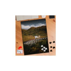 A1814 Tren Yolu Köprü Doğa Dağ 240 Parça Puzzle Yapboz Tablo
