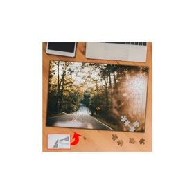 A1821 Güneş Işıklı Yol Bitki Doğa 240 Parça Puzzle Yapboz Tablo