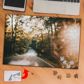 A1821 Güneş Işıklı Yol Bitki Doğa 240 Parça Puzzle Yapboz Tablo