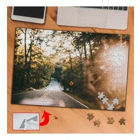 A1821 Güneş Işıklı Yol Bitki Doğa 240 Parça Puzzle Yapboz Tablo