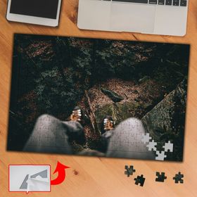 A1825 Uçurum Adam Doğa 240 Parça Puzzle Yapboz Tablo