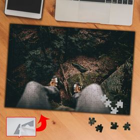 A1825 Uçurum Adam Doğa 240 Parça Puzzle Yapboz Tablo
