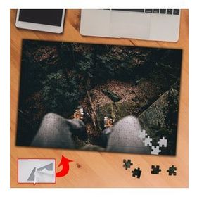 A1825 Uçurum Adam Doğa 240 Parça Puzzle Yapboz Tablo