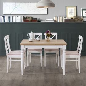 A2 Decor Sembol Çizilmez Beyaz Masa Takımı