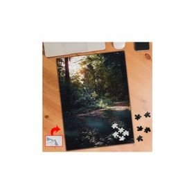 A23115 Ormanda Gölet Güneş Doğa 240 Parça Puzzle Yapboz Tablo