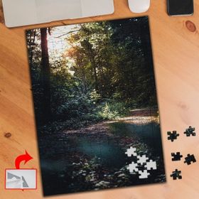A23115 Ormanda Gölet Güneş Doğa 240 Parça Puzzle Yapboz Tablo