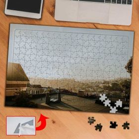 A2711 Gökyüzü Çatı Binalar 240 Parça Puzzle Yapboz Tablo