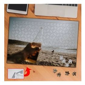 A2726 Kumsal İçeçek Köpek Tatil 240 Parça Puzzle Yapboz Tablo