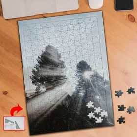 A2772 Ağaçlar Arasından Gün Işığı 240 Parça Puzzle Yapboz Tablo