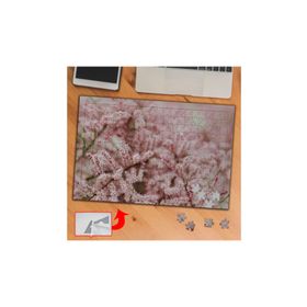 A290 Uzun Pembe Çiçekler Bitki Doğa 240 Parça Puzzle Yapboz Tablo