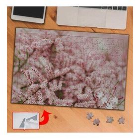 A290 Uzun Pembe Çiçekler Bitki Doğa 240 Parça Puzzle Yapboz Tablo