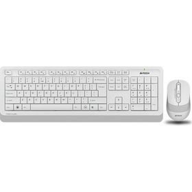A4-Tech F1010 Beyaz Q Türkçe USB Multimedya 1600 DPI Klavye ve Mouse