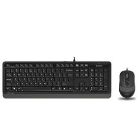 A4-Tech F1010 Gri Q USB mm Kablolu Klavye ve Mouse Seti