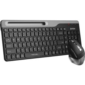 A4-Tech FB2535C Bluetooth Kablosuz Q TRK Optic Siyah Gri Multimedya Klavye Mouse