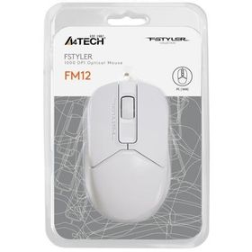 A4-Tech FM12 Beyaz Kablolu Optik Mouse