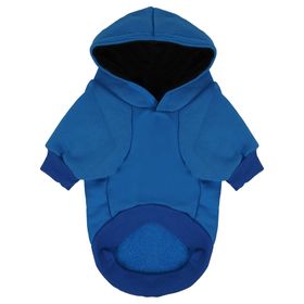 A40 A40402 Disney Pluto Kapüşonlu İçi Şardonlu Mavi Renk Kedi - Köpek Sweatshirt
