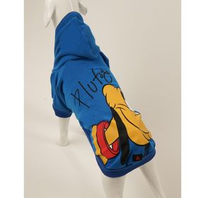 A40 A40402 Disney Pluto Kapüşonlu İçi Şardonlu Mavi Renk Kedi - Köpek Sweatshirt