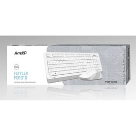 A4Tech FG1010 Beyaz Q Kablosuz Klavye Mouse Seti