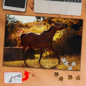 A5116 Kahverengi Güzel At 240 Parça Puzzle Yapboz Tablo