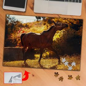 A5116 Kahverengi Güzel At 240 Parça Puzzle Yapboz Tablo