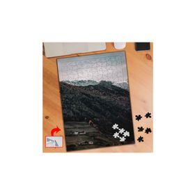 A730 Dağ Başında Evler Doğa 240 Parça Puzzle Yapboz Tablo
