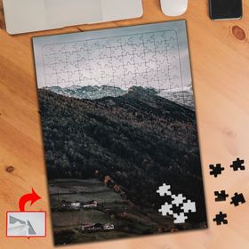 A730 Dağ Başında Evler Doğa 240 Parça Puzzle Yapboz Tablo