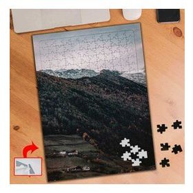 A730 Dağ Başında Evler Doğa 240 Parça Puzzle Yapboz Tablo