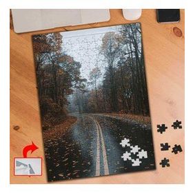 A819 Sonbahar Yağmur Yapraklar 240 Parça Puzzle Yapboz Tablo